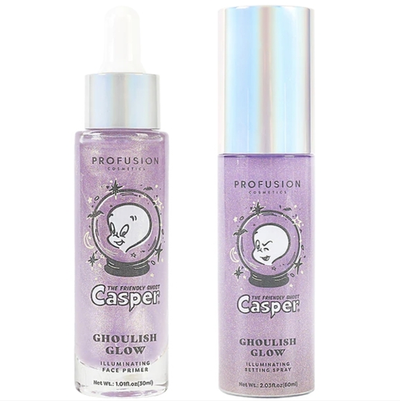 Profusion Cosmetics Other - Casper the Friendly Ghost Illuminating Face Primer and Setting Spray Set Purple